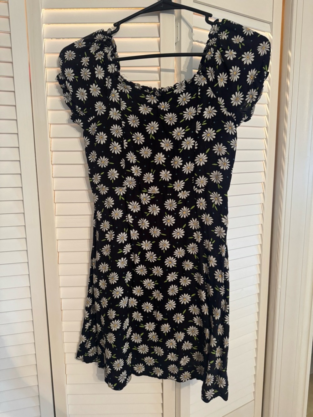 Old Navy Black Daisy Print Girls' Dress